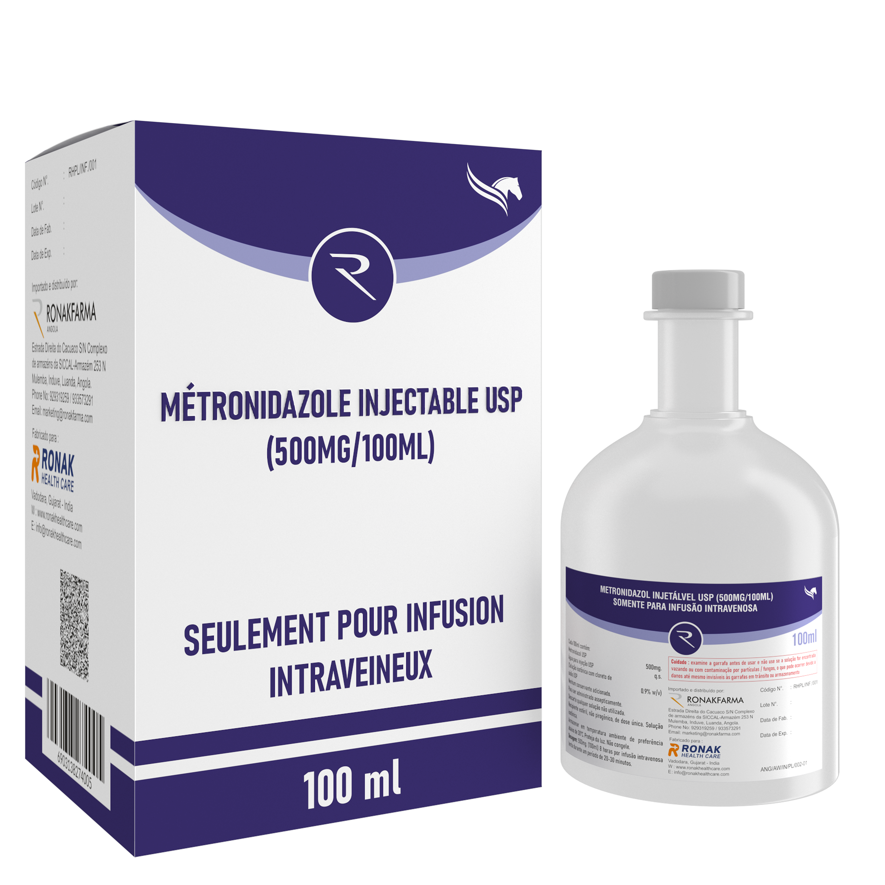 Metronidazole Carton 100 Ml.Rgb Color